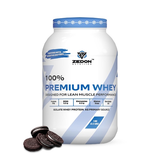 [BRSRAHATBBYGK23O] Premium 100% Whey Isolate Light, Clean & Easily Digestible Protein (Cookies & Cream1 KG)