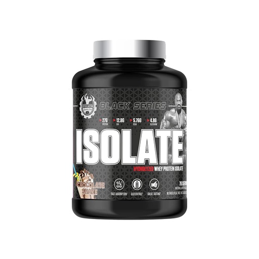 [BRSRMAD6AEIQO33H] Dexter Jackson Black Series Isolate Protein Powder | Hydrolyzed Whey Protein Isolate | Gluten-Free | 76 Servings, 5 lbs, 2268g,Chocolate Shake Flavor