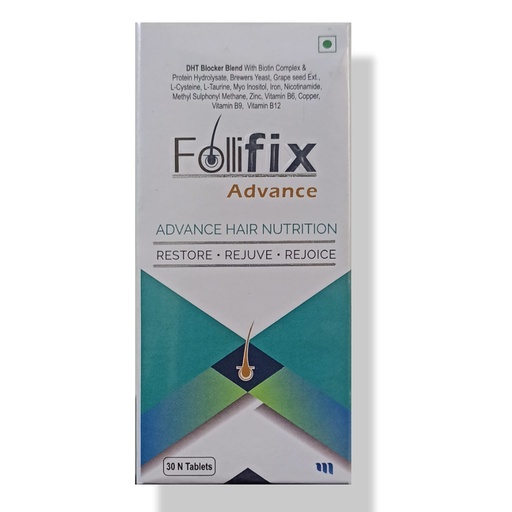 [BRSRMGIPCQAWGCTA] Follifix Advance Hair Nutrition Pack of 30 Tabs