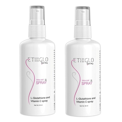[BRSRGAQYO5YAYYDO] Ethiglo Vitamin C Intra Oral Liquid - Intra oral spray provides glow : 50 ml : Pack of 2