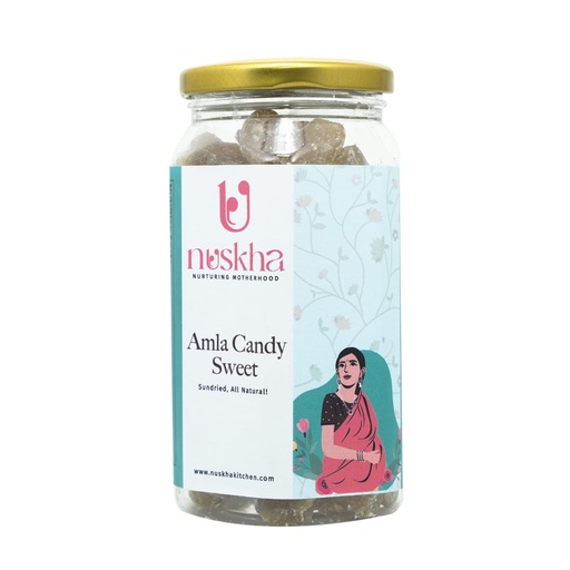[BRSRA2Q2CEIG2F37] Nuskha Kitchen Amla Candy Sweet | Sweet Amla Candy for Immunity & Digestion | Healthy Pregnancy Snack | Rich in Vitamin C | 100% Natural & Preservative-Free | 300g