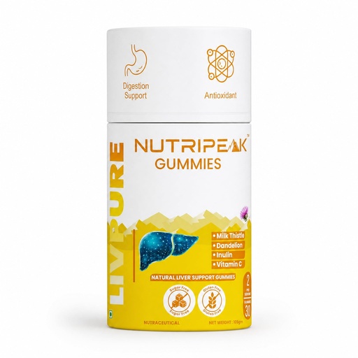 [BRSRYGDRBB4G2ALH] Livpure Liver Support Gummies, Mango, Sugar Free, 30 Count