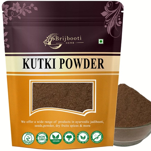 [BRSW2BIFBEORY2YZ] BrijBooti Kutki Powder - (100 Gr) | Original Kutki For Liver Support & Detox | Ayurvedic Herb