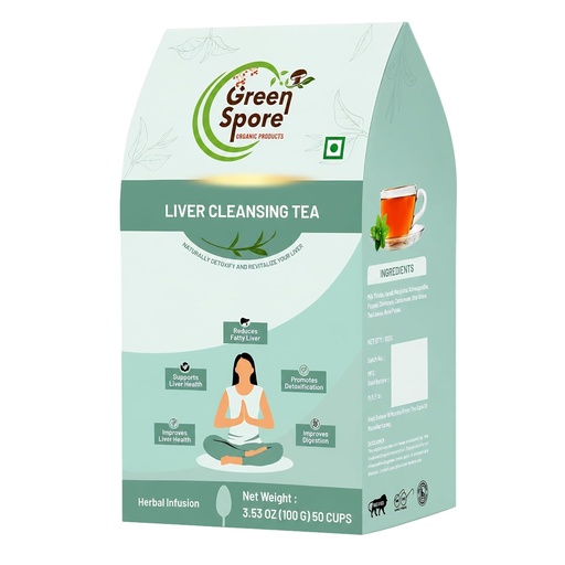 [BRSRYYIZAAIWYC3D] Liver Cleansing Herbal Tea | Natural Wellness Tea Blend | Caffeine-Free | Supports Daily Wellness | Premium Herbal Infusion 100GM (50 Cups) (LIVER CLEANSING TEA)
