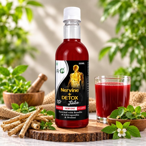 [BRSREBIROQIAAA33] Nervine Detox Ayurvedic Nerve Cleanser & Mind Rejuvenator Natural Formula for Stress Relief, Focus & Nerve Health Brain, Nerves & Mental Wellness |