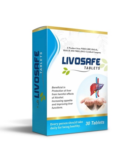 [BRSRGA3QC55QM33P] Livosafe Tablets – Herbal Liver Support Supplement – 30 Tablets – Daily Liver Health & Detox Support – Appetite Wellness Formula – Ayurvedic Liver Care Tablets