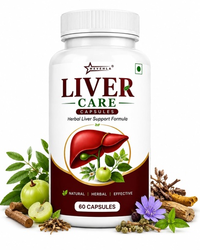[BRSRYZIEOUDR4FLH] Liver Care capsule | Ayurvedic Fatty Liver Support, Detox & Cleanse | Improves Liver Health, Digestion & Metabolism | Herbal Supplement with Ayurvedic Herbs | 60 capsule, Pack of 1