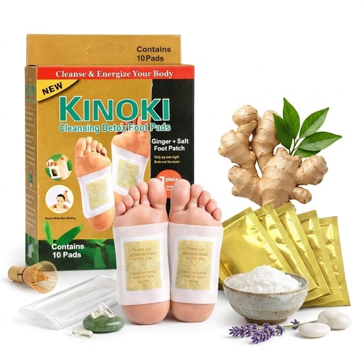 [BRSRYZAECMIWAHTX] Kinoki Cleansing Detox Foot Pads, 10-Pad Pack (5)