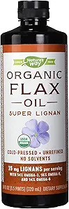 [BRSWYHQFCEHQOHTD] Nature's Way Nature's Way Organic Flax Oil Super Lignan, 24 Fl Ounce (Pack of 6)