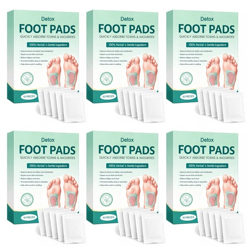 [BRSRGFD6CAIQIC32] Herbal And Gentle Premium Detox Foot Patches (60 - Pcs) | Natural Ingredients for Sleep Aid, Pain Relief, Toxin Removal with Bamboo Vinegar and Acupoint Micro-Massage Technology