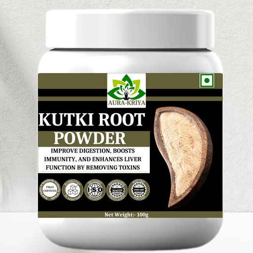 [BRSRABDQORYB42D5] Kutki Powder 100 gm - For Liver support, Detox & Sugar management, Picrorhiza kurroa | Kutki Powder for Liver