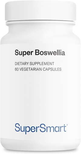 [BRSWIHQBDEORU3QV] Supersmart Super Boswellia Extract 100mg per Day (Patented & High Strength) - ApresFlex Boswellia Serrata Supplement - 20% AKBA | Non-GMO & Gluten Free - 60 Vegetarian Capsules