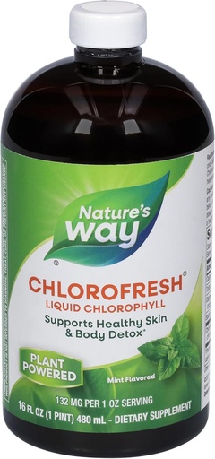 [BRSWIGT5AQDBE3TO] Natures Way Chlorofresh Liquid Chlorophyll 16 ozs (Mint Flavor)
