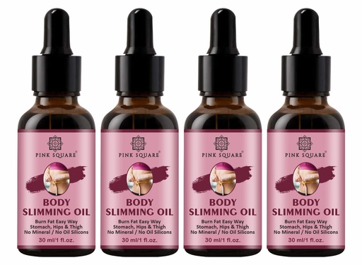 [BRSRMGD7DN7W2A3V] Green Tea & Garcinia Extract Natural Body Fat Slimming Oil To Loss Weight Pack of 4 of 30ML(120ML)