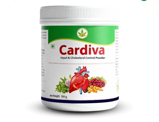 [BRSRGFICCN7GM2DA] CARDIVA Heart & Cholesterol Control Powder | Nature Perfect | 300 g (60 servings)