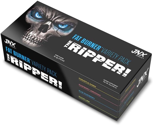 [BRSWYGIPOYCBQG3J] JNX SPORTS The Ripper! Fat Burner - Sample Variety Pack 5 x 8g Sticks | Super Thermogenesis, Appetite Control & Extreme Energy for Men & Women