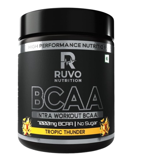 [BRSRYGT2DF5QYDTA] Advanced BCAA 2:1:1 Intra-Workout Powder - Tropic Thunder Flavour (250g) | Lean Muscle Recovery & Hydration Matrix | Fortified with L-Glutamine & Citrulline Malate