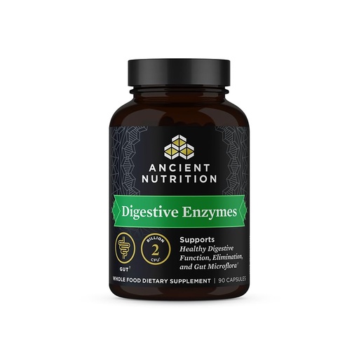 [BRSWYBL3A4FQMFY2] Ancient Nutrition Digestive Enzymes, Supports Gut Health, Promotes Healthy Digestive Function, 90 Ct