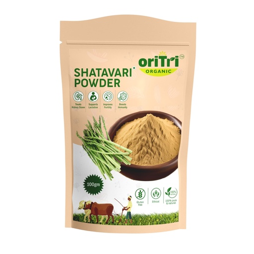 [BRSRAAYQAUGQI3DU] Oritri Organics 100g Shatavari Powder | Natural Lactation & Hormonal Support for Women | Promotes Breast Milk Production & Wellness | Pure, Non-GMO Ayurvedic Herbal Supplement
