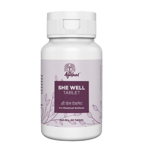 [BRSRYGA6AUPQOGQ7] Ayurland SHE WELL Tablet | Women’s Menstrual Wellness Supplement | Daily Women Wellness Tablets | 60 Tablets