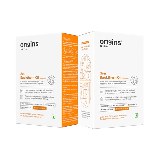 [BRSROCTYB4NGCHL6] Origins Nutra Sea Buckthorn Oil 500mg | Blend of Seed and Pulp Oils