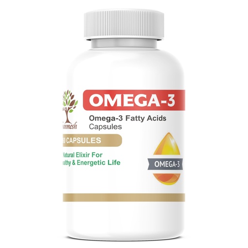 [BRSRAYD7AF5RMD3A] Vegan Omega-3 Capsules | Ayurvedic Plant-Based Supplement | Eye Health, Skin, Muscles, Joint & Bone Support | 60 Veg Capsules