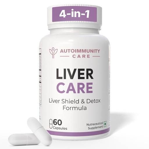 [BRSRGFL2AAIBE236] Autoimmunity Care Liver Care & Detox – Milk Thistle + NAC + Taurine + Dandelion + Selenium | Liver Detox Supplement for Fatty Liver, Digestion, Energy & Skin | Natural Body Detox Formula | 60 Caps (20 dose)