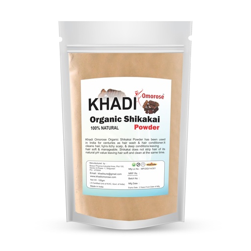 [BRSWKFIGBUMA4HA3] Khadi Omorose Shikakai Powder (Natural Hair Cleanser For Deep Cleansing and soft hairs),100 Grams