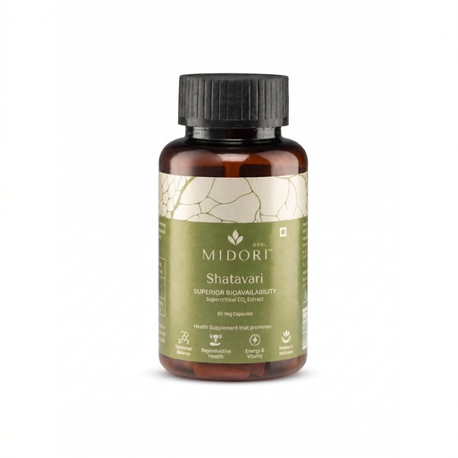 [BRSRYZI3AEJQ223P] Shatavari Capsules | Dual Extract Root with CO2