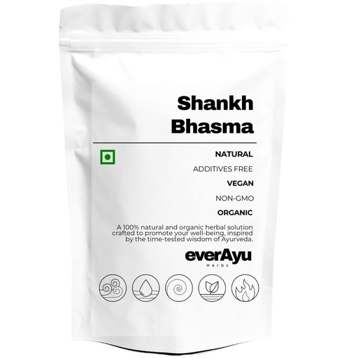 [BRSRGAL4AEFAI3I4] Shankh Bhasma Powder 250gm – Conch Shell Calx | Ayurvedic Mineral Powder | Purified Shankh Bhasma | Traditional Ayurvedic Formulation | 250gm