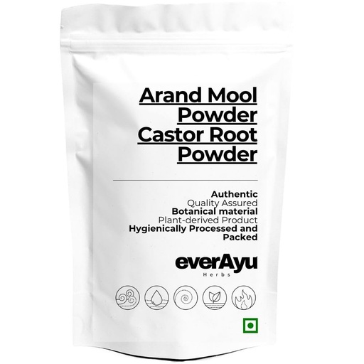 [BRSRGAABCB5WEADA] Arand Mool Powder 250gm – Castor Root Powder | Arandi Jadd | Erand Mool | Ricinus communis | Natural Herbal | 250gm Pack