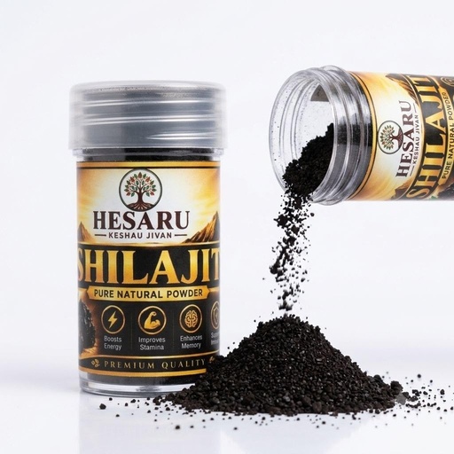 [BRSRYGQECMPBOAYU] Pure Natural Shilajit Powder 10 g | Premium Ayurvedic Shilajit | Natural Energy & Stamina Support | Daily Wellness Supplement