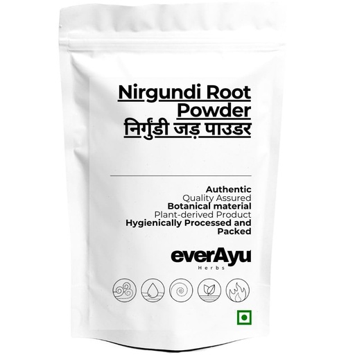 [BRSRGAL3OIMAEDYU] Nirgundi Root Powder 250gm – Vitex negundo Root (Dried) | Nirgand Powder | Nishinda | Samalu | Huang Ping | 250gm