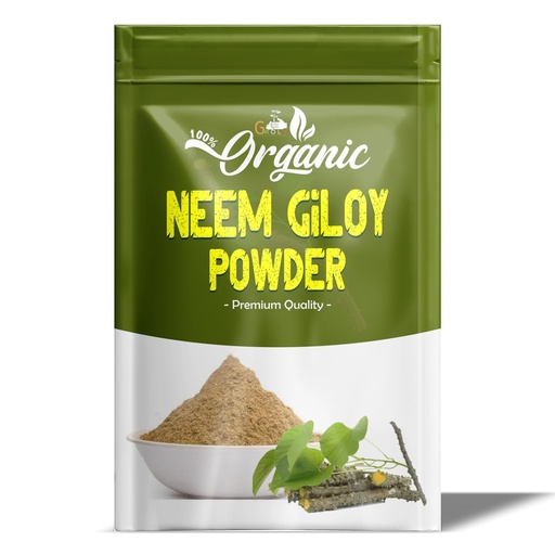 [BRSRAHY7DMMQEADA] Organic Neem Giloy Powder 100 Gm | 100% Pure & Natural | Supports Immunity | Improving Liver Function | Regulates Blood Sugar