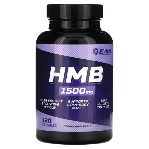 [BRSRMAIRC56GYEQV] EAS HMB 1500mg | Quality Beta-Hydroxy Beta-Methylbutyrate | Protect & Support Lean Muscle Mass | Enhanced Recovery & Muscle Repair | 120 Capsules