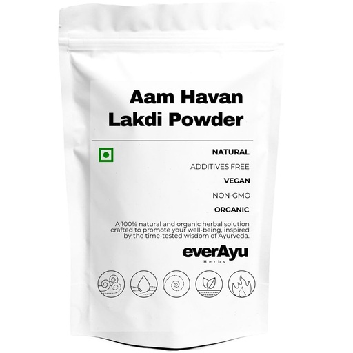 [BRSRYYDQOYFA4CDG] Mango Tree Bark Wood Powder 450gm – Mangifera indica | Aam Lakdi Powder | Mango Wood Havan Samagri | 450gm