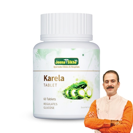 [BRSRAAYBOB7QYH3K] Jeena Sikho Karela Tablets| Skin Wellness & Immunity Supplement | Naturally Formulated With Karela Extracts | Natural Multivitamin For Body Detox, 60 Tablets