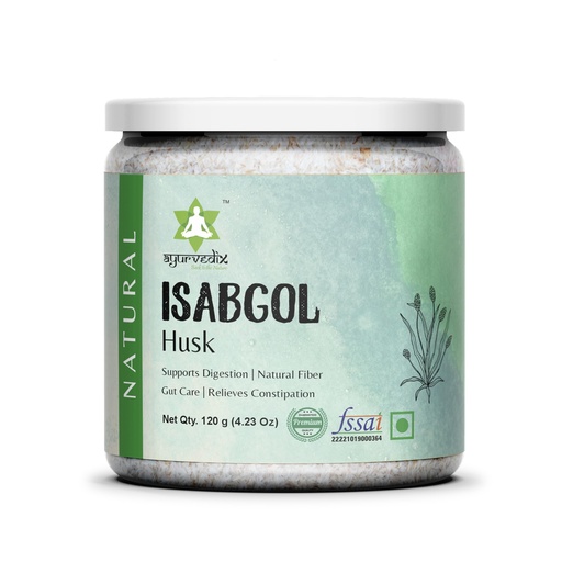 [BRSRGBI7OAJRYHLX] Isabgol Psyllium Husk 120g | Natural Dietary Fiber Supplement for Digestive Wellness, Healthy Bowel Regularity & Gut Support | Pure Isabgol Husk for Daily Wellness | Plant-Based Fiber