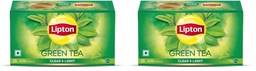 Lipton Clear & Light Green Tea Bags 25 pcs (Pack of 2)