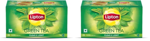 [BRSRYZAOOQMRSE3A] Lipton Clear & Light Green Tea Bags 25 pcs (Pack of 2)