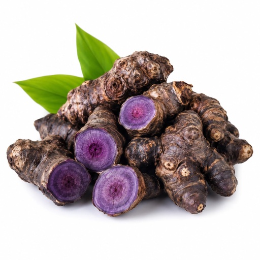 [BRSRY2YHA55QOHQ3] Fresh Kali Haldi (Black Turmeric) Whole Rhizome | Seasonal Fresh Black Turmeric Root | Natural for Puja, Traditional & Spiritual Use 100 gram