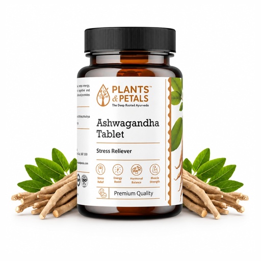 [BRSRECYPCECR4CQV] PLANTS & PETALS Ashwagandha Tablets, 60 Tablets