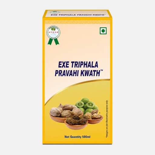 [BRSRYEIKAUBQK33U] Exe Triphala Pravahi Kwath | Ayurvedic Digestive & Detox Solution | Haritaki, Bibhitaki & Amalaki | 500 ml