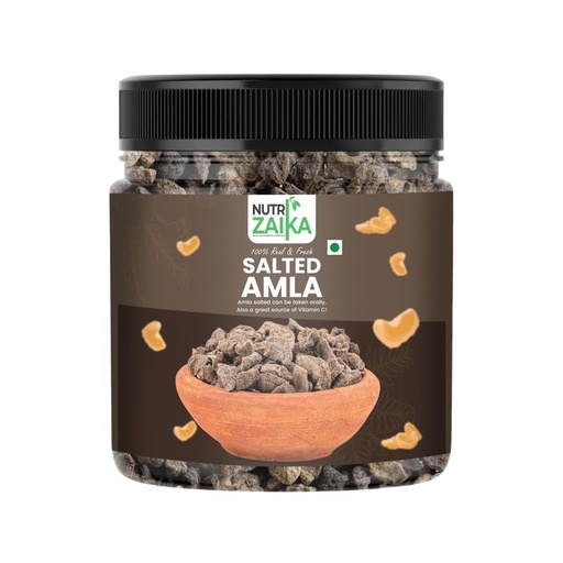 [BRSREBQTBB6AAELK] NUTRIZAIKA Salted Amla Candy | Rich in Vitamin C | Enhances Immunity | Mouth Freshner | Candy for kids and adults |100gm