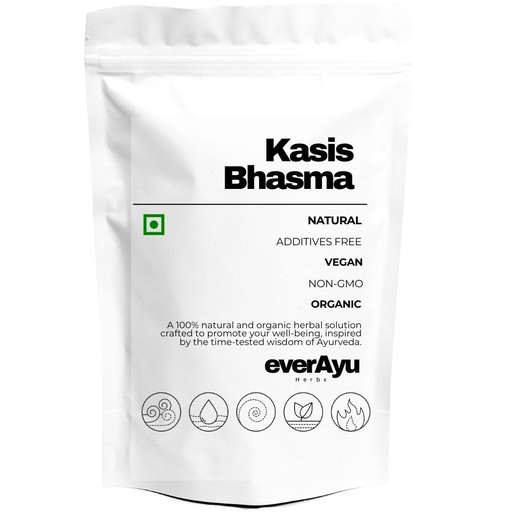 [BRSRGAAOCV5GKE3L] Kasis Bhasma – Ayurvedic Iron Compound | Traditional Kasis Preparation | Purified Ferrous Sulphate Based Bhasma | Premium Fine Powder | 50gm