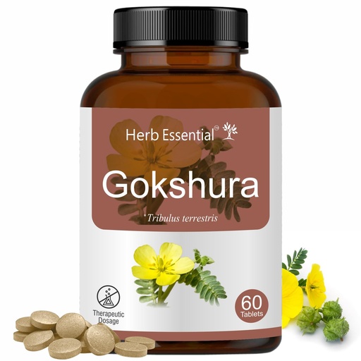 [BRSW2YIKOQCRQHI7] Herb Essential Gokshura Tablets 500 mg, General Wellness, 60 Tablets