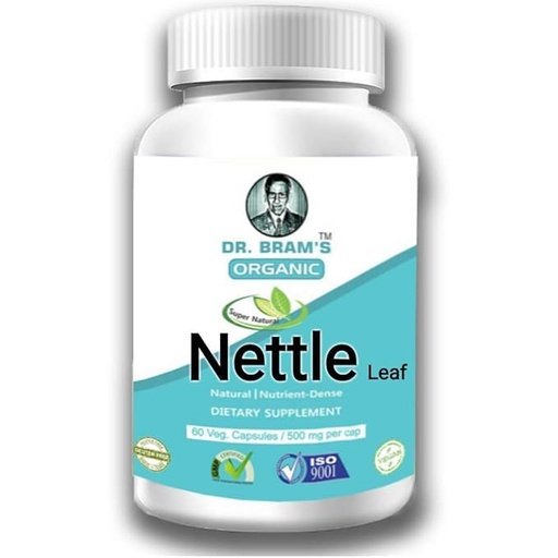 [BRSREAT5DENQODTO] Organic Stinging Nettle Leaf Extract Capsules 500mg - 60 Vegan Capsules