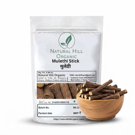 [BRSRACY7PMBAG2Q4] Mulethi Stick-50g-Clean Dried Herbal Raw Material for Traditional Preparations-Natural-No Preservative-मुलेठी की लकड़ियाँ