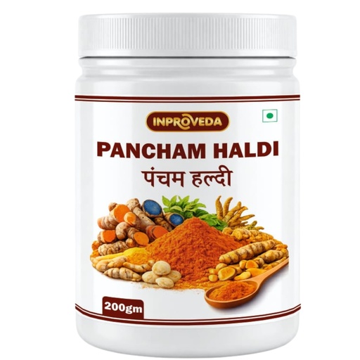 [BRSRGBQPDEMAAAAU] Inproveda Pancham Haldi Powder, Immunity Booster, Anti-Oxidant, Anti-Inflammatory Turmeric, 200 gm