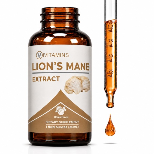[BRSROGQ5CUPRG23L] Lions Mane Liquid - Lion’s Mane Tincture for Memory, Focus & Clarity - Lions Mane Supplement - Lions Mane - Lion Mane Mushroom Supplement - Nootropics Brain Support Supplement - (1 Pack)